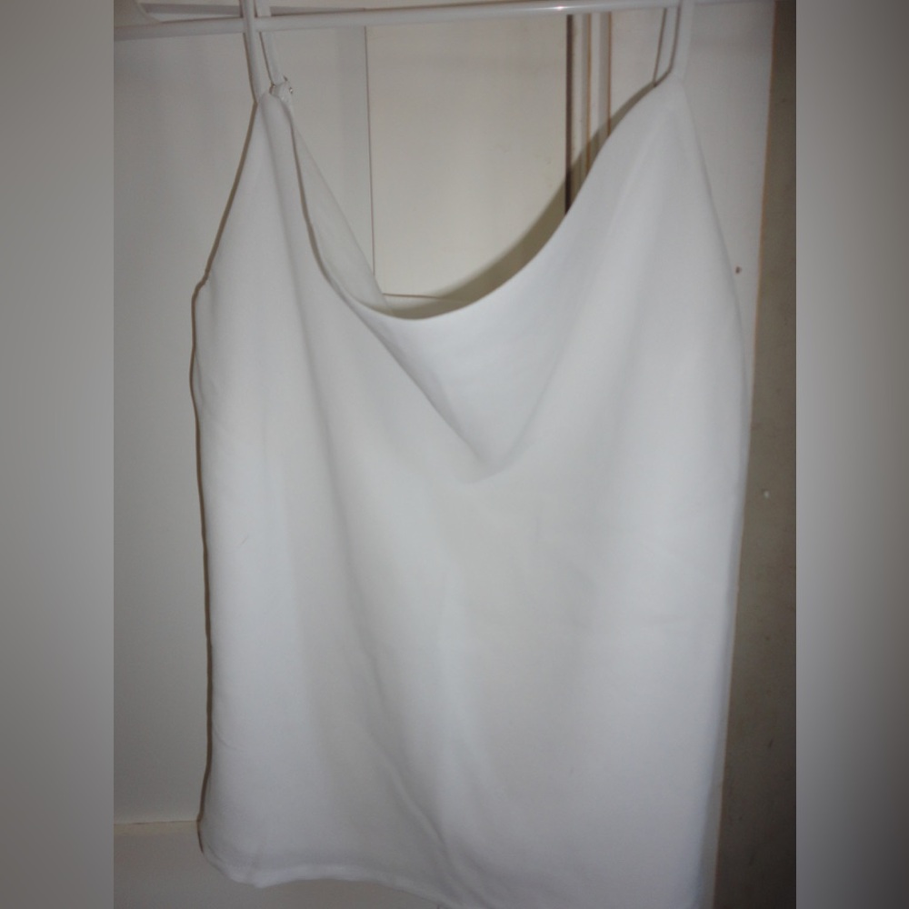 Elegant White Draped Top